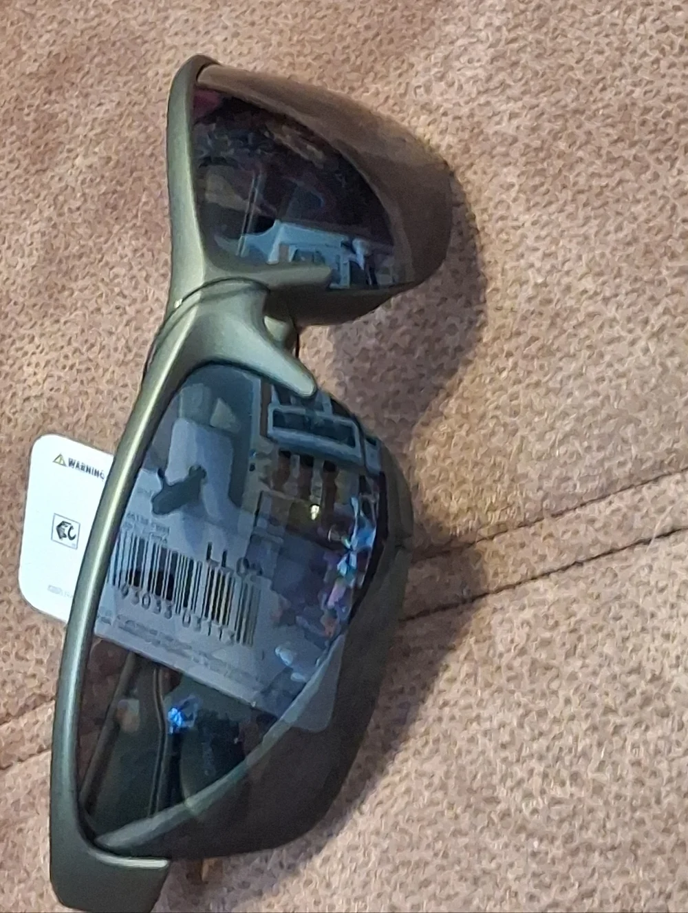 Foster Grant Sleek Gray Polarized Sport Sunglasses